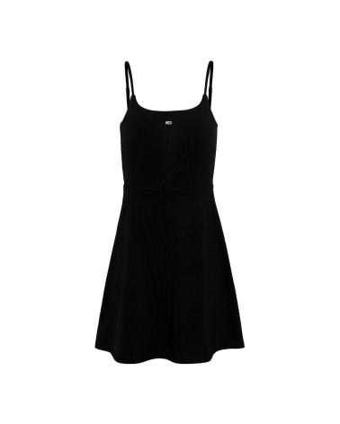 Início-TOMMY-JEANS-VESTIDO-MUJER-ESSENTIAL-STRAP-FLARE-DW0DW17988-NEGRO