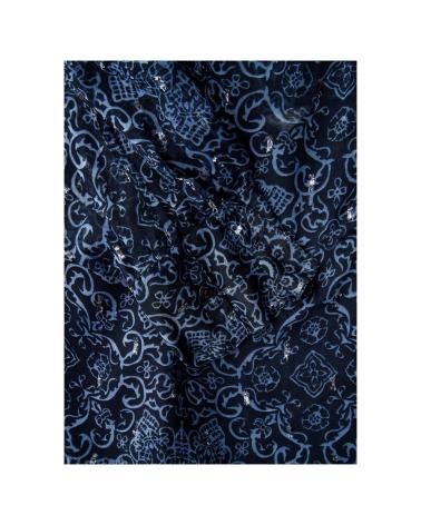 BLOUSE PEPE JEANS CLEMENTINE PL304831 MOUSSELINE IMPRIMÉ FLORAL BLEU MARINE AZUL
