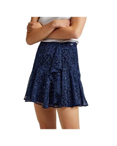 JUPE COURTE À VOLANTS PEPE JEANS PL901111 BLEU AZUL