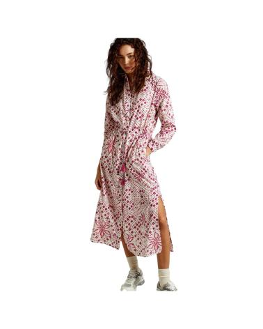 VESTIDO LARGO PEPE JEANS PAZ PL953515 ROSA ROSA
