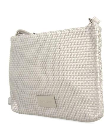 BORSA A TRACOLLA GIOSEPPO MORVAH 72300 ARGENTO CON DESIGN INTRECCIATO