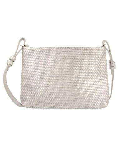 BORSA A TRACOLLA GIOSEPPO MORVAH 72300 ARGENTO CON DESIGN INTRECCIATO