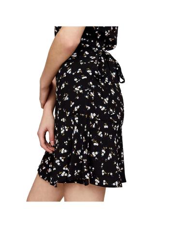 Início-TOMMY-JEANS-VESTIDO-CORTO-CRUZADO-DW0DW17941-NEGRO