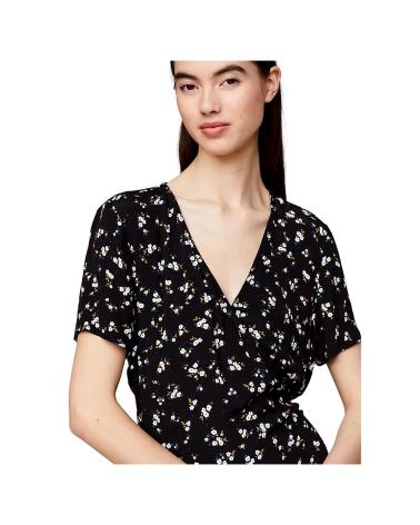 Início-TOMMY-JEANS-VESTIDO-CORTO-CRUZADO-DW0DW17941-NEGRO
