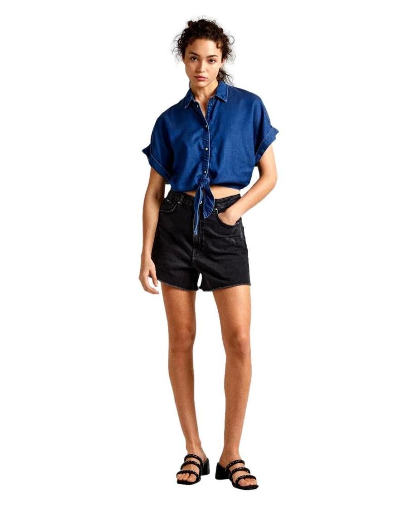 PEPE JEANS DENIM SHIRT MOANA BLUE PL304838 AZUL