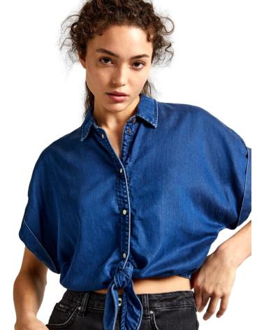 PEPE JEANS DENIM SHIRT MOANA BLUE PL304838 AZUL