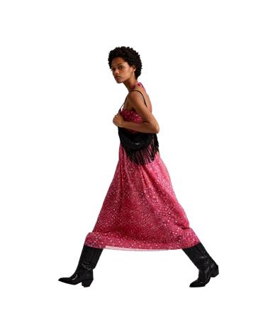 ABITO LUNGO CONVERTIBILE IN GONNA PEPE JEANS PL901107 ROSA ROSA