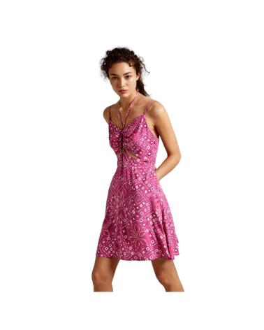 VESTITO CORTO STAMPATO PEPE JEANS DENISE PL953499 ROSA ROSA