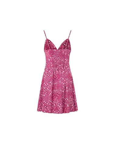 VESTITO CORTO STAMPATO PEPE JEANS DENISE PL953499 ROSA ROSA