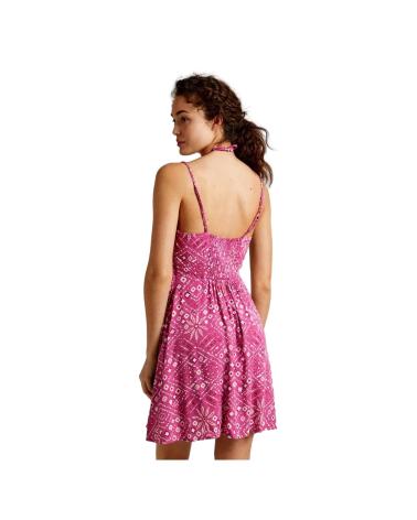 VESTITO CORTO STAMPATO PEPE JEANS DENISE PL953499 ROSA ROSA