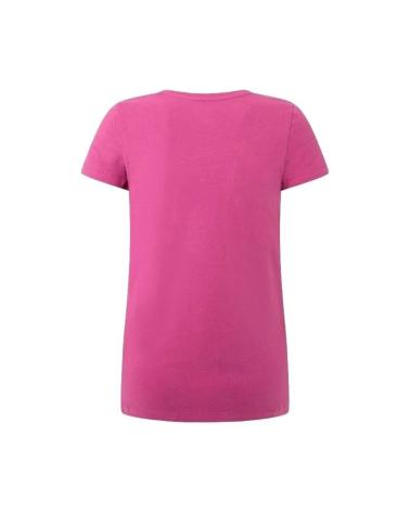 T-SHIRT ROSA PEPE JEANS KORINA PL505834 CON LOGO STAMPATO ROSA