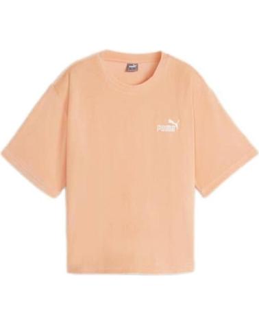 PUMA CAMISETA MUJER ESS NARANJA