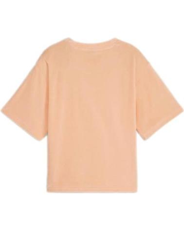 PUMA CAMISETA MUJER ESS NARANJA