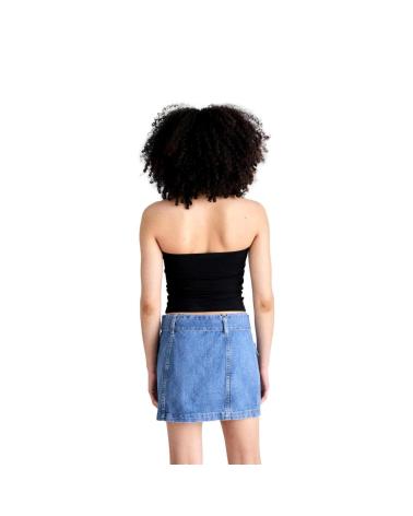 TOP TUBO TOMMY JEANS SLIM ESSENTIAL DW0DW17989 NEGRO NEGRO