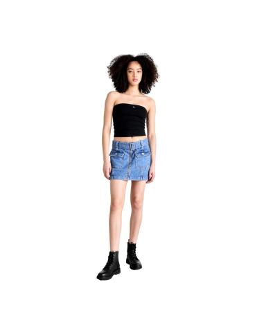 TOP TUBO TOMMY JEANS SLIM ESSENTIAL DW0DW17989 NEGRO NEGRO