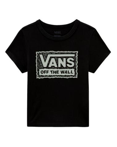 T-SHIRT VANS OFF THE WALL RUGGED BOX LOGO NERO NEGRO