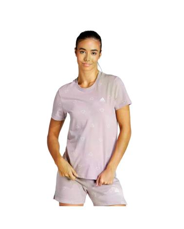 ADIDAS CAMISETA ESSENTIALS MONOGRAM SLIM MORADO MORADO