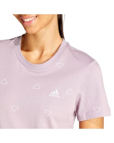 T-SHIRT ADIDAS ESSENTIALS MONOGRAM SLIM VIOLA MORADO