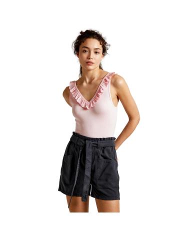 PEPE JEANS DÉBARDEUR LEIRE PL505851 ROSE À VOLANTS ROSA