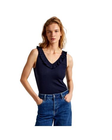 TOP PEPE JEANS LEIRE PL505851 BLU AZUL