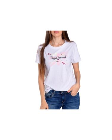T-SHIRT BIANCA PEPE JEANS KALLAN PL505863 BLANCO