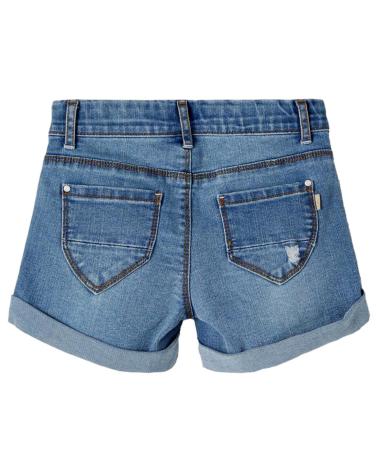 PANTALONCINO JEANS NAME IT BLU PER BAMBINA - MODELLO 13185449 AZUL