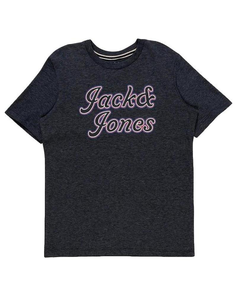JACK & JONES T-SHIRT WITH PRINTED LOGO 12190241 BLUE AZUL
