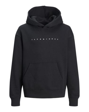 FELPA CON CAPPUCCIO JACK & JONES LOGO 12237468 NERA NEGRO