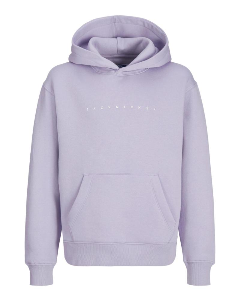 FELPA CON CAPPUCCIO JACK & JONES LOGO 12237468 LILLA LILA