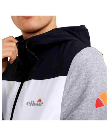 GIACCA ELLESSE SHX10689 GRIGIA CON CAPPUCCIO E DESIGN BICOLORE GRIS
