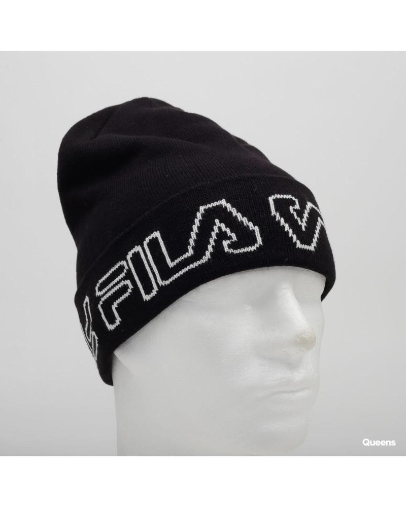 BONNET EN MAILLE FILA 686032 BLEU AVEC LOGO BRODÉ AZUL
