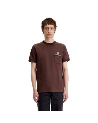 Home-FRED-PERRY-CAMISETA-CON-BOLSILLO-M4650-MARRóN