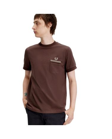 Home-FRED-PERRY-CAMISETA-CON-BOLSILLO-M4650-MARRóN