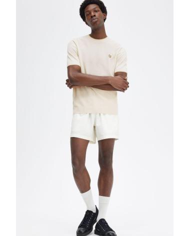 CAMISETA DE MALHA TEXTURIZADA FRED PERRY BEGE BEIGE