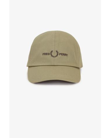 CASQUETTE EN SERGÉ FRED PERRY AVEC LOGO BRODÉ