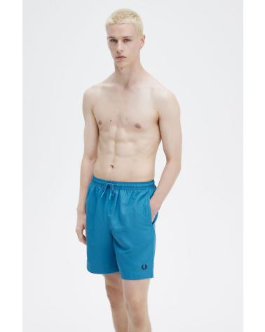 CLASSIC FRED PERRY SWIM SHORTS BLUE U46 AZUL-U46