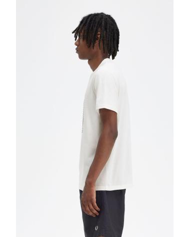 T-SHIRT FRED PERRY LOGÓTIPO M7832 BRANCO BLANCO