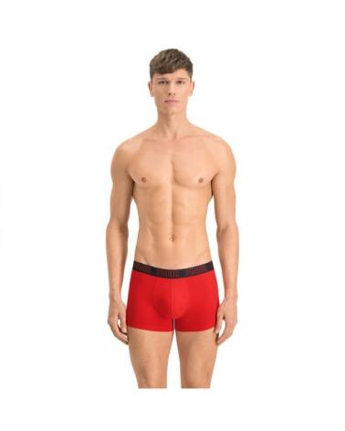 PUMA LOT DE 2 BOXERS 100000884 NOIR ET ROUGE NEGRO Y ROJO