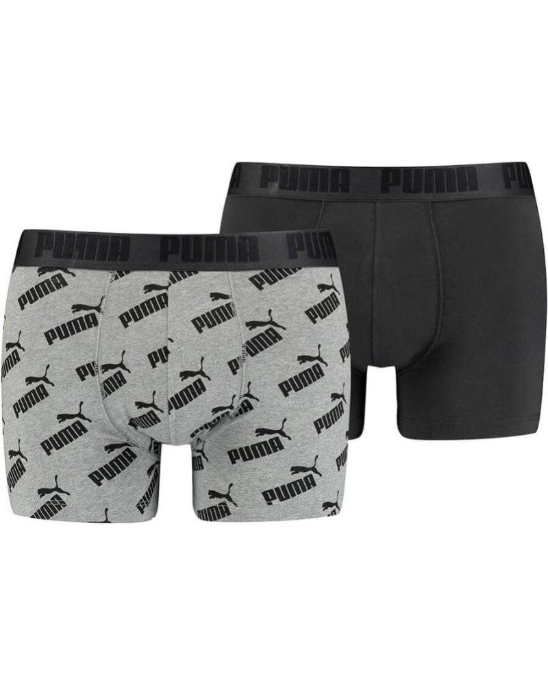 PUMA 2ER PACK HERREN BOXERSHORTS SCHWARZ NEGRO