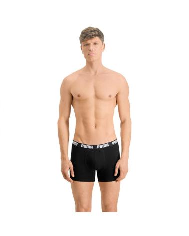 PUMA LOT DE 3 BOXERS NOIRS POUR HOMME NEGRO