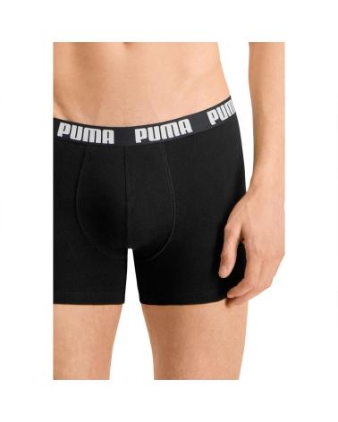 PUMA LOT DE 3 BOXERS NOIRS POUR HOMME NEGRO