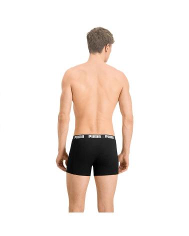 PUMA LOT DE 3 BOXERS NOIRS POUR HOMME NEGRO