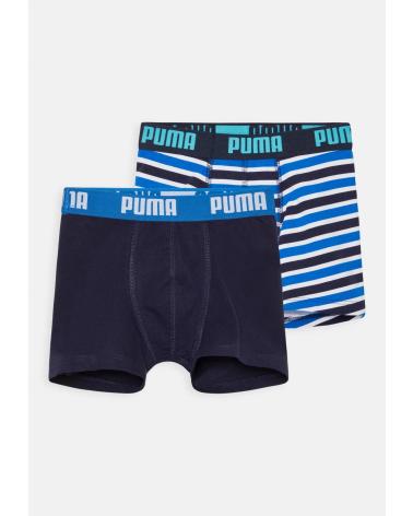 PUMA 2ER-PACK BOXERSHORTS JUNGEN MARINEBLAU UND GESTREIFT 701210971 AZUL