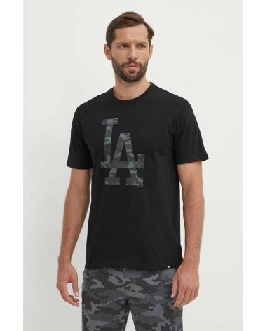T-SHIRT '47 BRAND LOS ANGELES DODGERS PRETA BB012TEMECH608510JK NEGRO