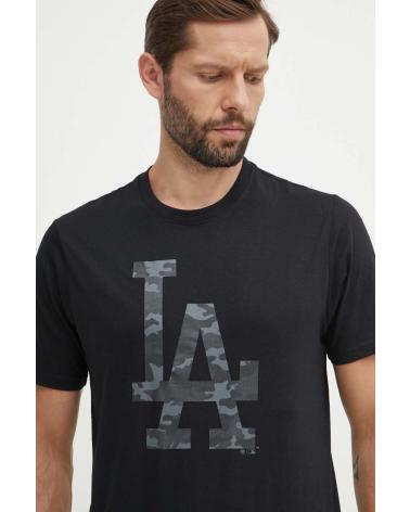 T-SHIRT '47 BRAND LOS ANGELES DODGERS PRETA BB012TEMECH608510JK NEGRO