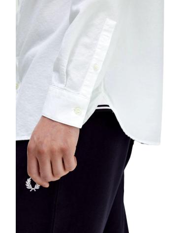 FRED PERRY OXFORD SHIRT WHITE M5516 BLANCO