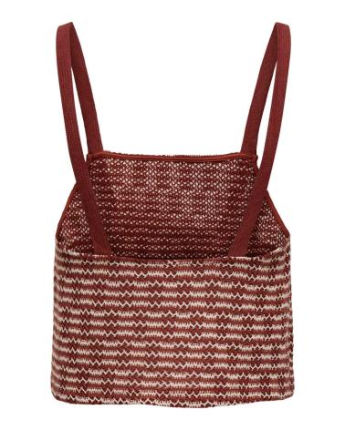 ONLY CROP TOP À BRETELLES 15325449 ROUGE ROJO