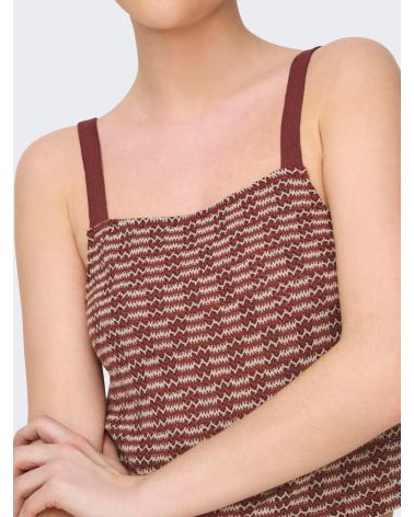 ONLY CROP TOP À BRETELLES 15325449 ROUGE ROJO