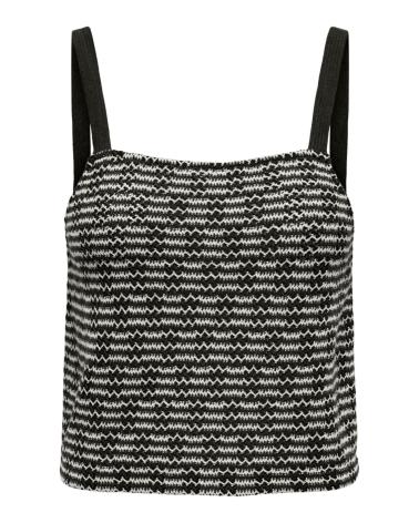 ONLY TOP CORTO DE TIRANTES 15325449 NEGRO NEGRO