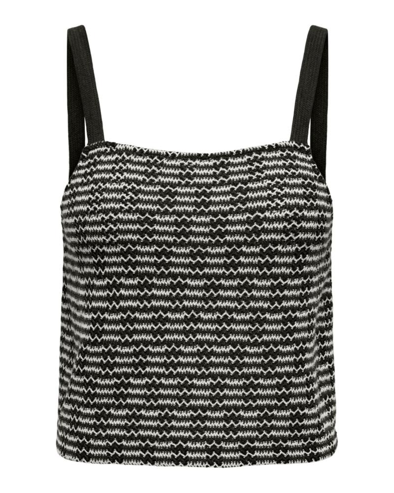 ONLY TOP CORTO DE TIRANTES 15325449 NEGRO NEGRO